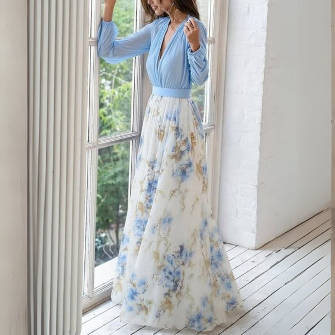 Rita | Elegant Floral Maxi Dress