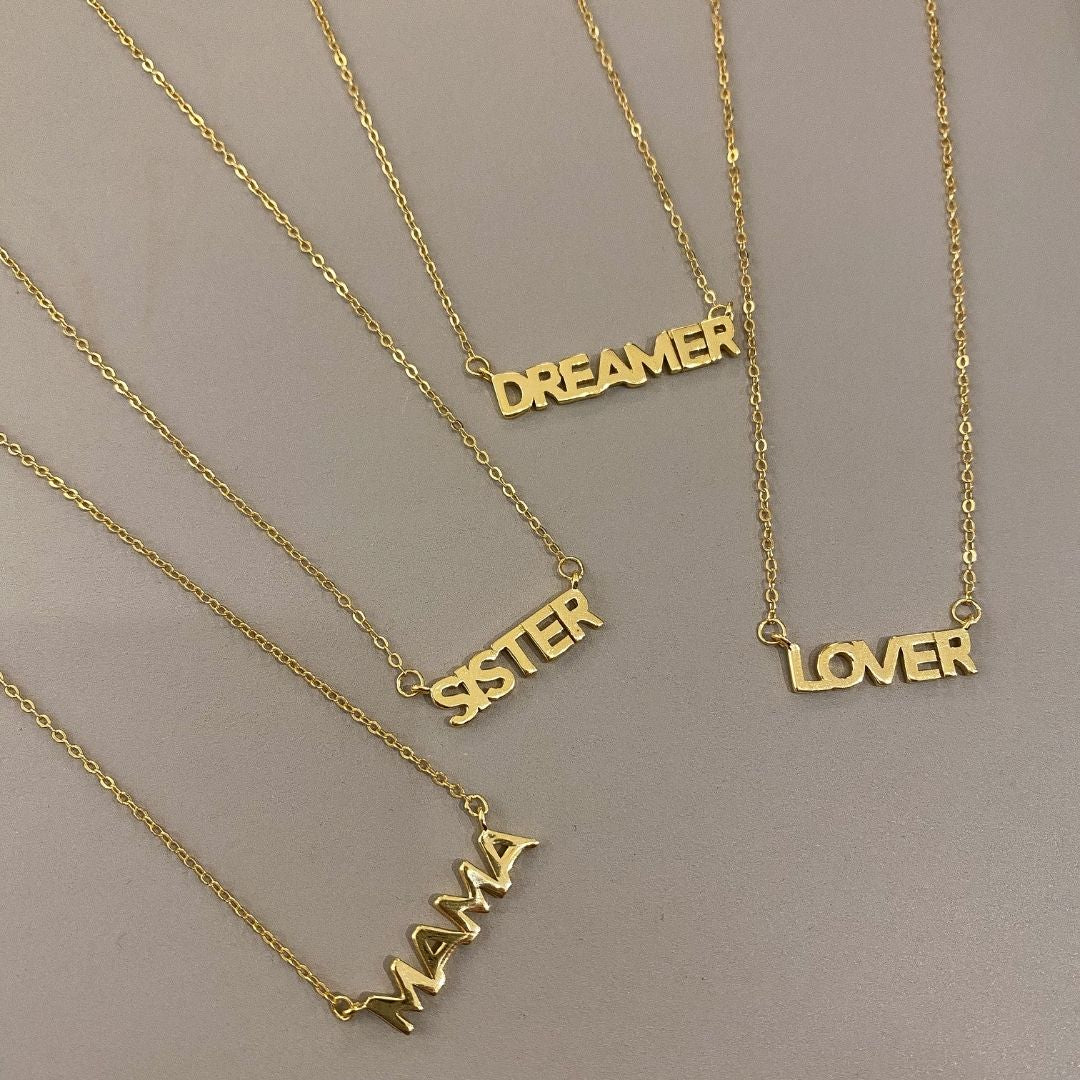 SISTER Halskæde 18K Guldbelagt