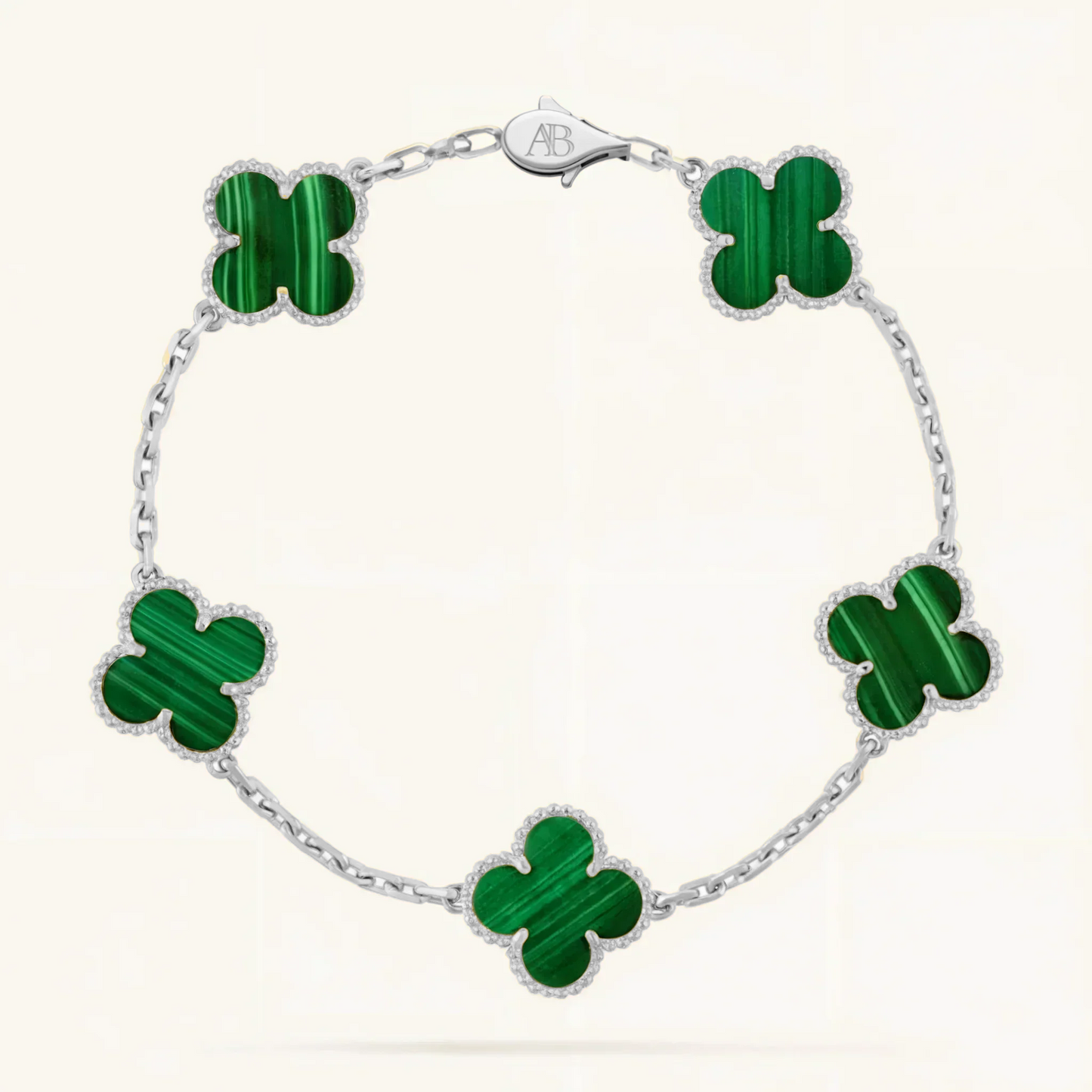 Klavergroene armbanden