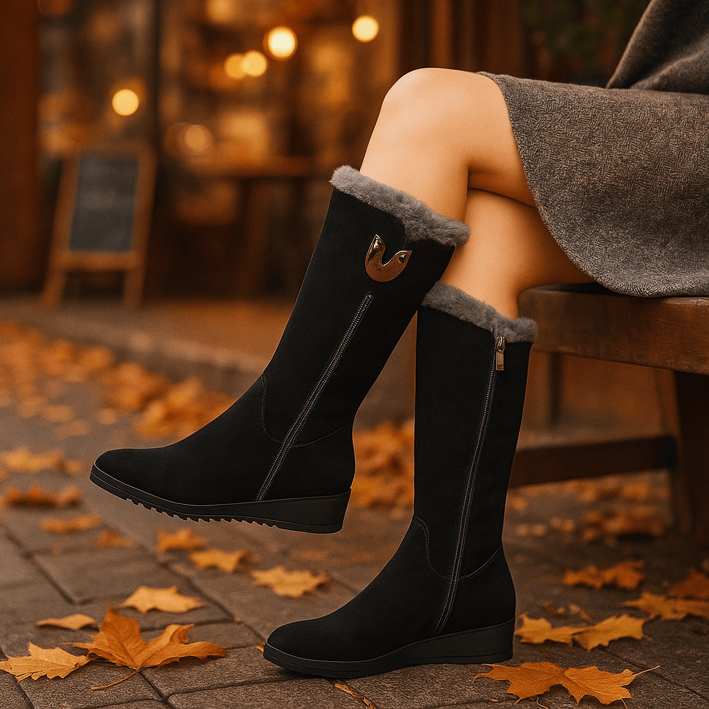 Tina - Stylish Chunky Winter Ankle Boots - Women's Fashion