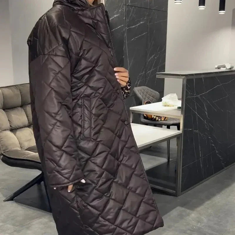 Amelia - Elegant Quilted Winter Coat