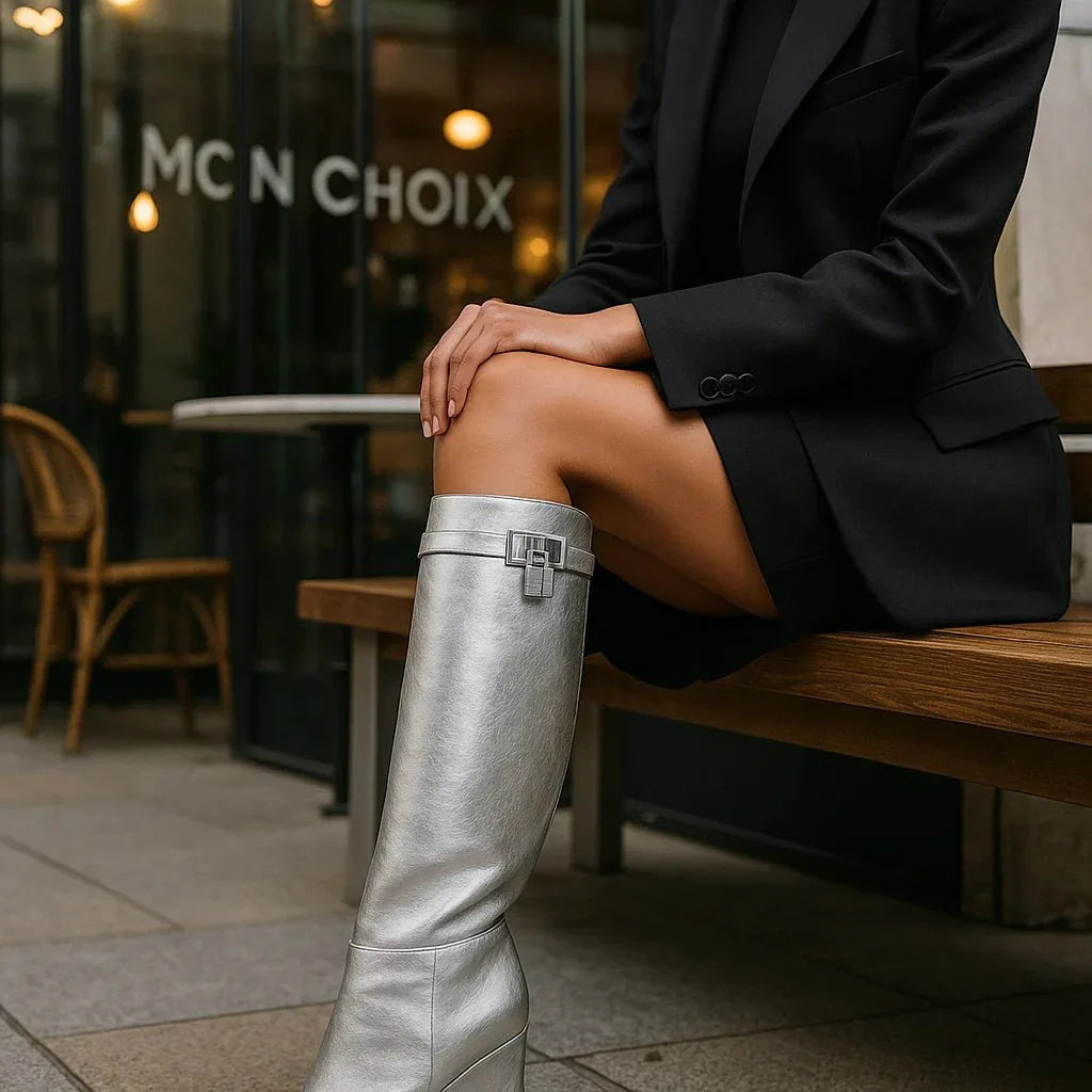 Sophie Hilary - Elegant Vegan Leather Ankle Boots - Women's