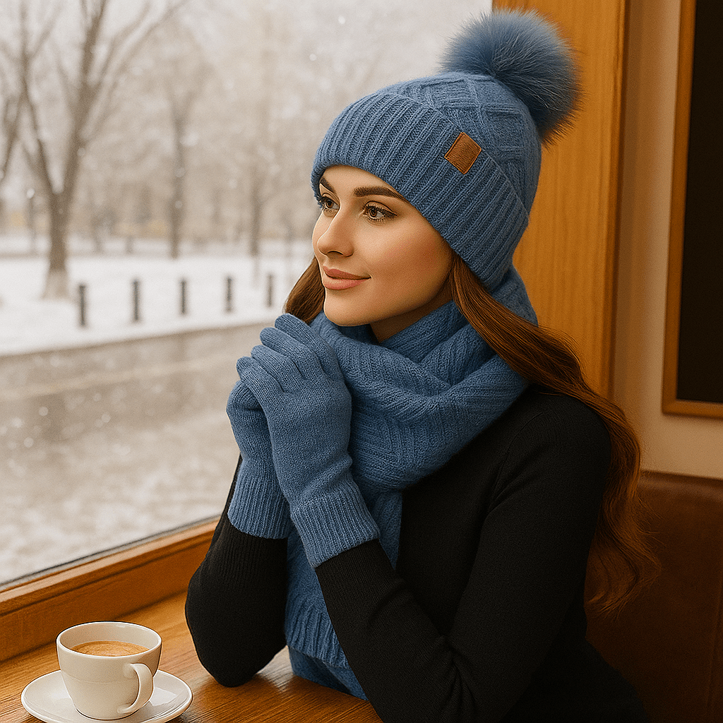 Women's Winter - Hat + Scarf + Gloves | Total Set