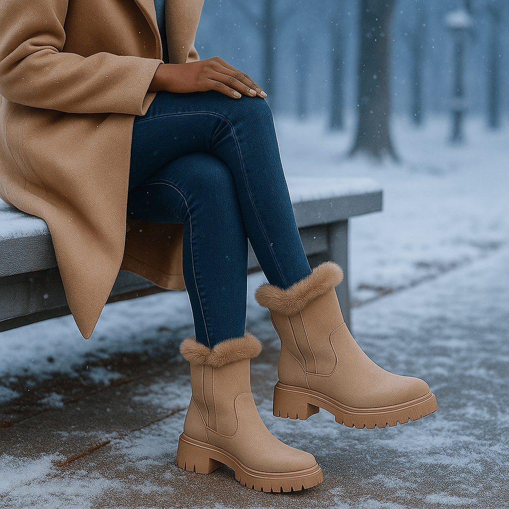 Gaby Winter Ankle Boots with Lining - Elegant - Non-Slip