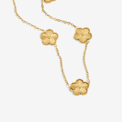Klaver gouden ketting