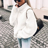 Priscilla | Women's Oversize Chunky Knit Turtleneck Jumper