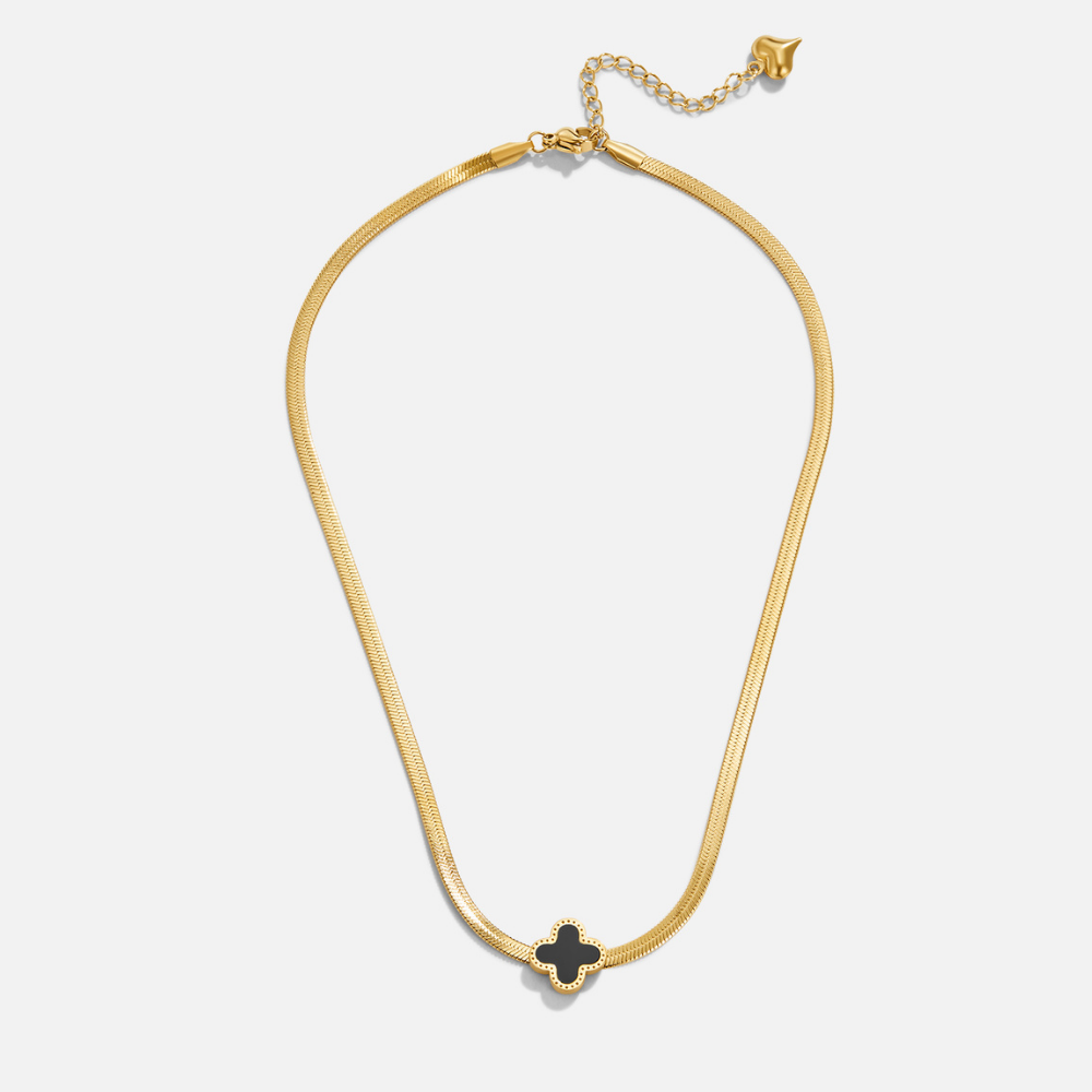 Azalea Zwarte Klaver Ketting