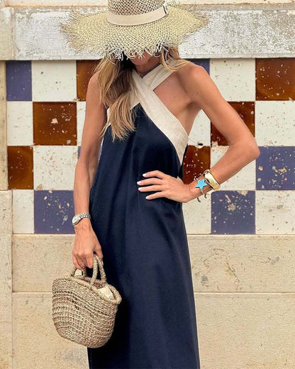 MILLEN™ - Cross Neck Elegance Dress