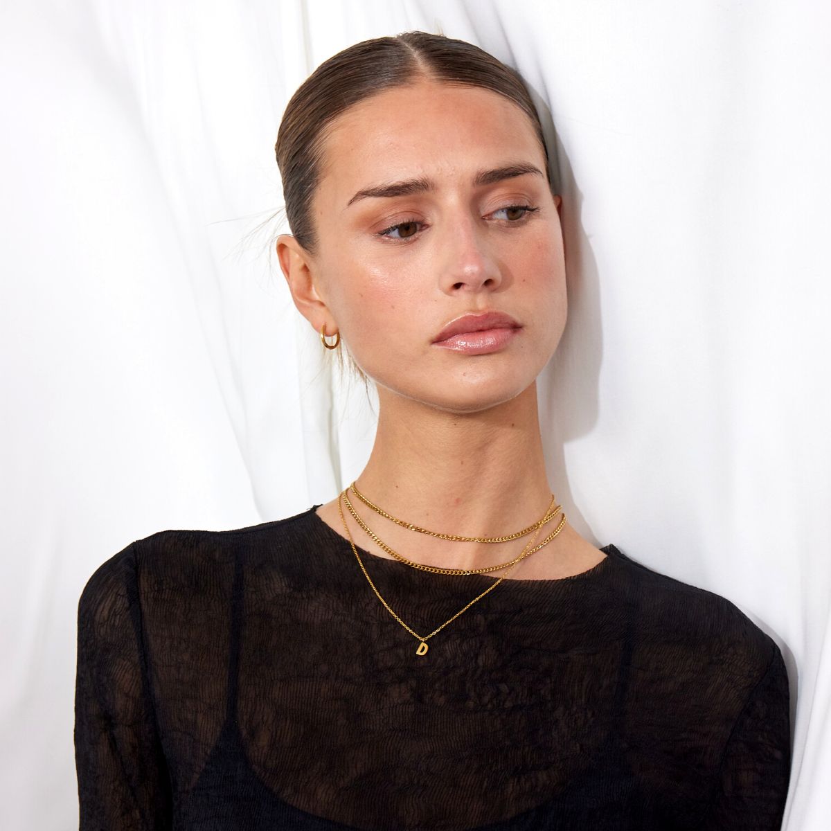 Classic Bogstav Halskæde 18K Guldbelagt