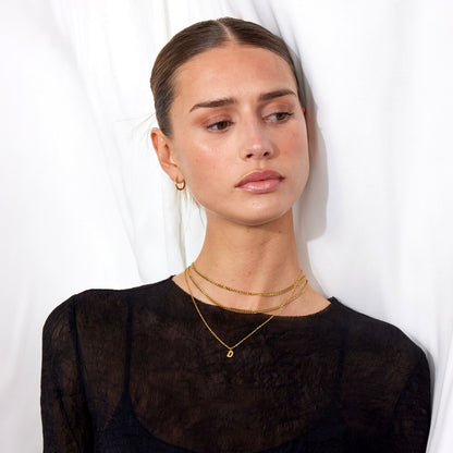 Classic Bogstav Halskæde 18K Guldbelagt