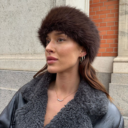 Ovale Classic Krystal Creoler 18K Guldbelagt Lille