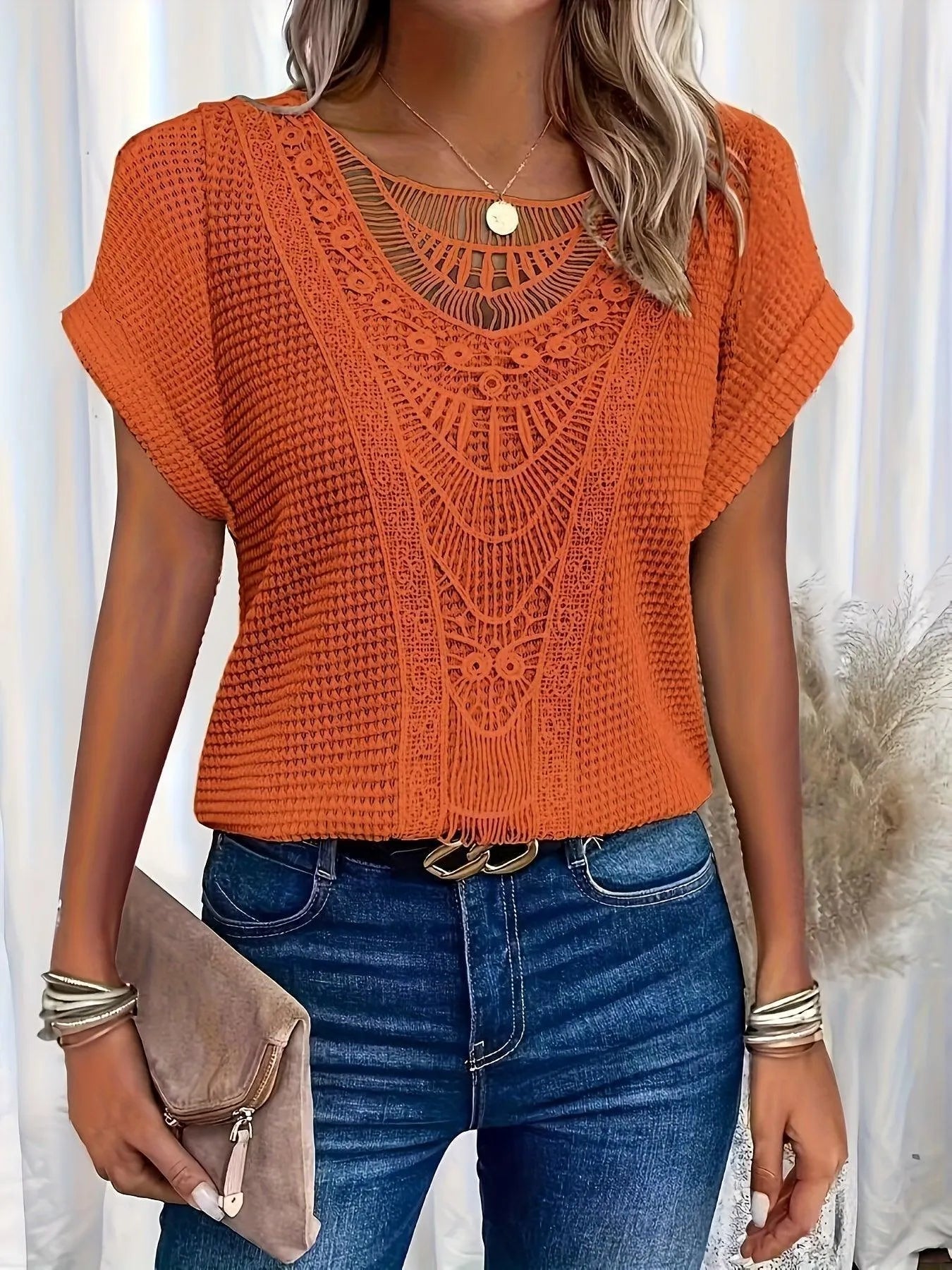 Caitlyn Lace Top – Breathable All-Season Lace Women’s Top