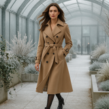 Trench Coat - Double-Breasted - Classic Style