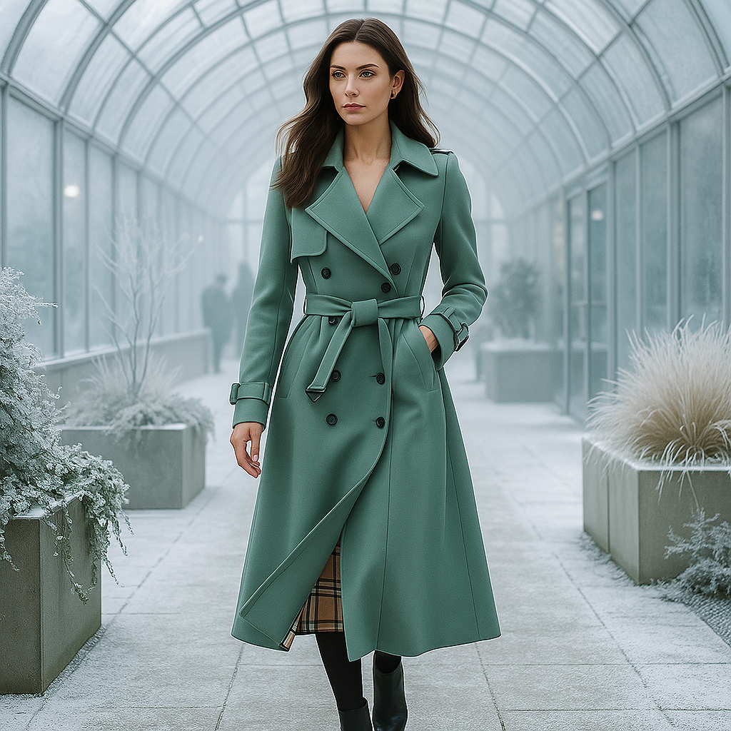 Trench Coat - Double-Breasted - Classic Style