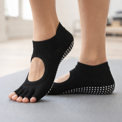 Women’s Pilates Five-Toe Non-Slip Cotton Yoga Socks