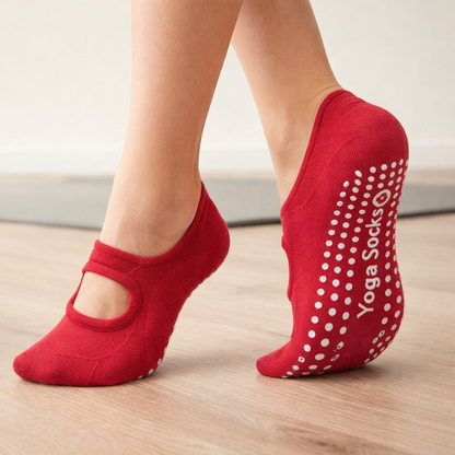 Women’s Pilates Socks – Non-Slip Cotton Grip