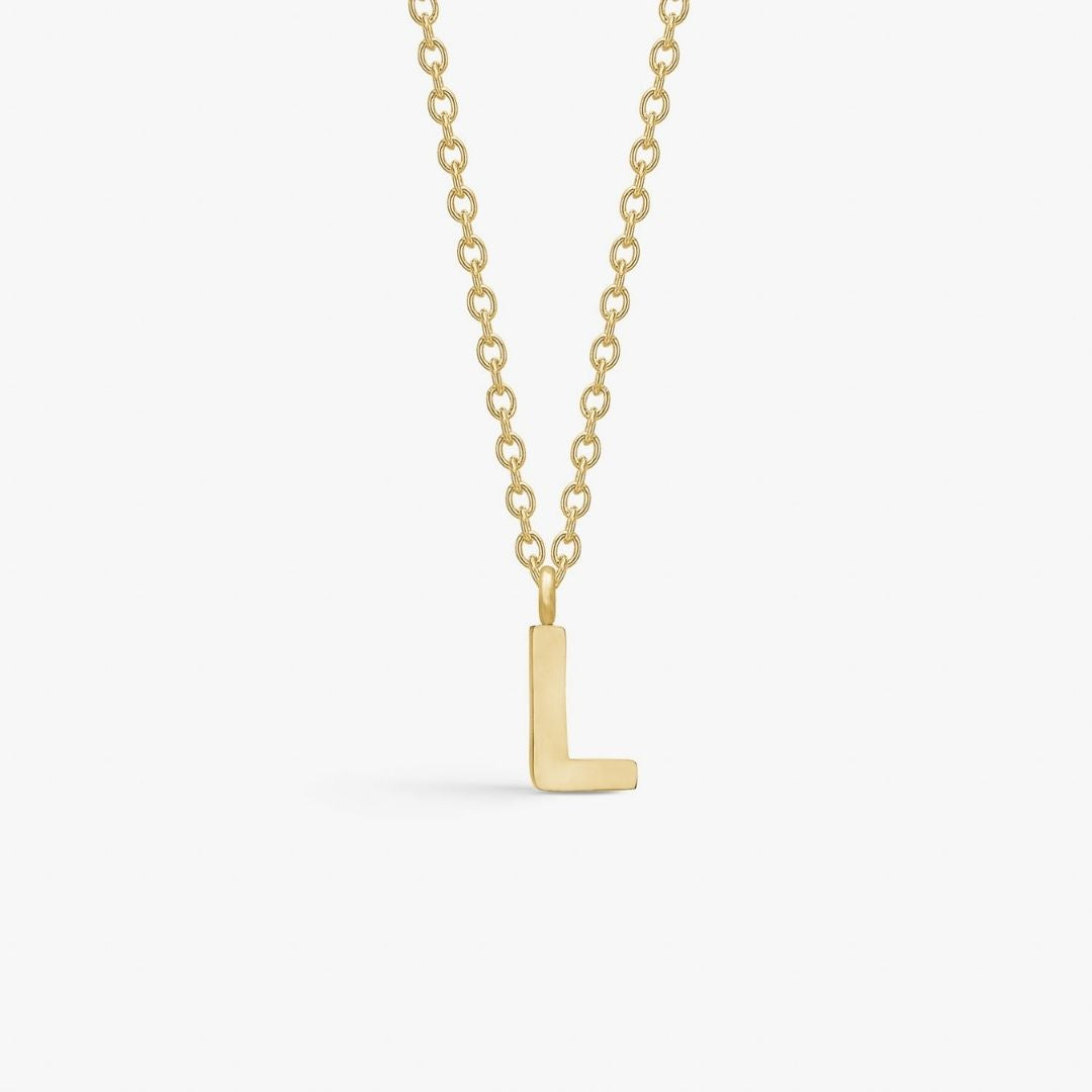 Classic Bogstav Halskæde 18K Guldbelagt
