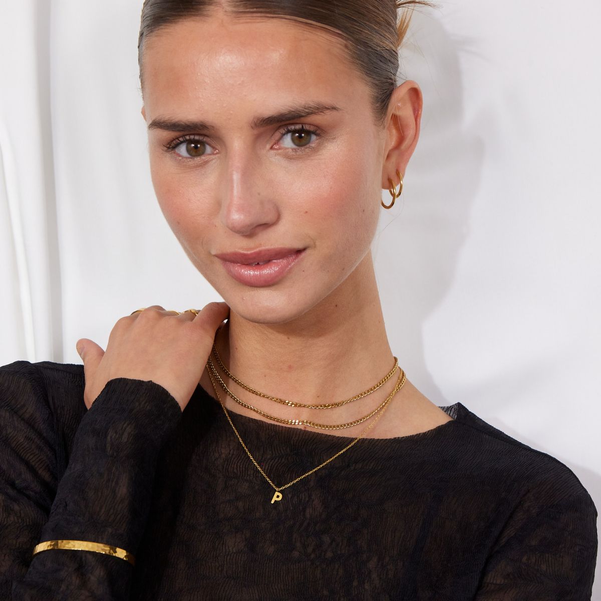 Classic Bogstav Halskæde 18K Guldbelagt