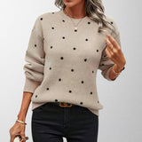 Grace – Polka Dot Knitted Sweater