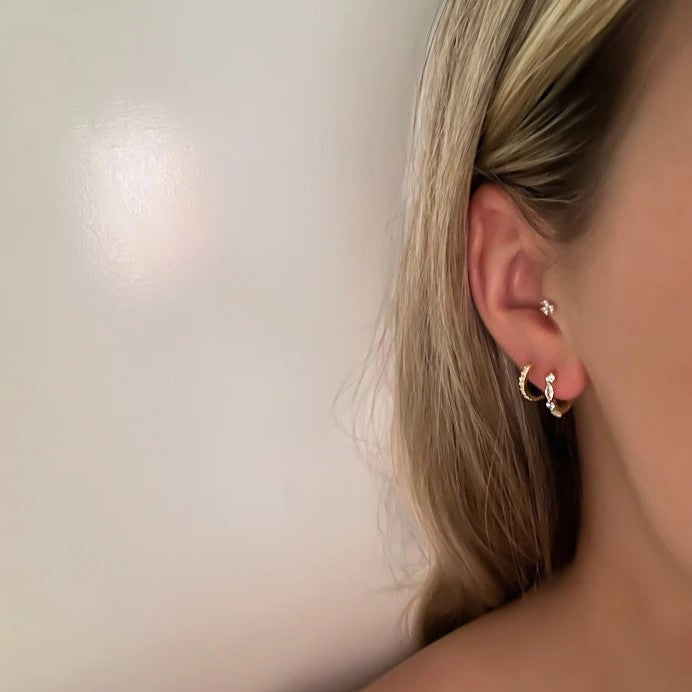 Nysa diamanten oorbellen