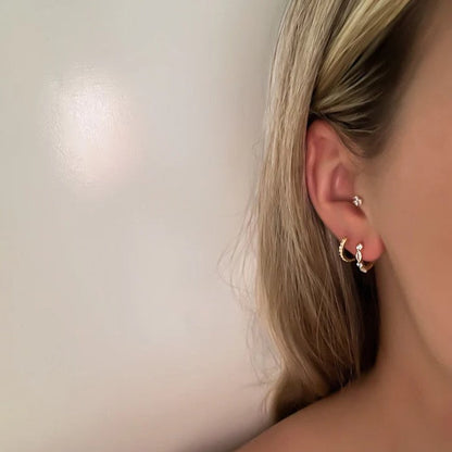 Nysa diamanten oorbellen