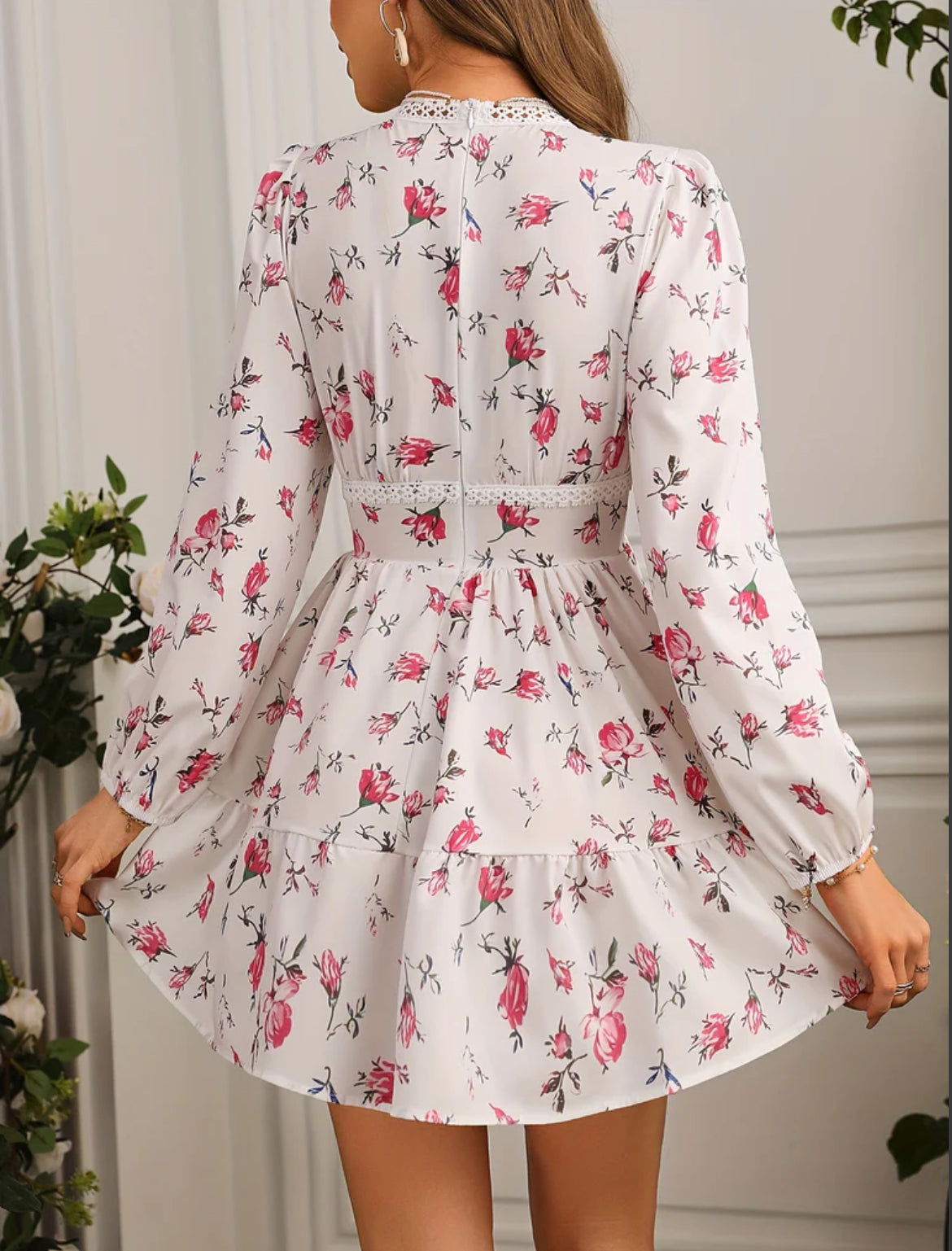 Pamela | Elegant Summer Dress with Ruffles and V-Neck