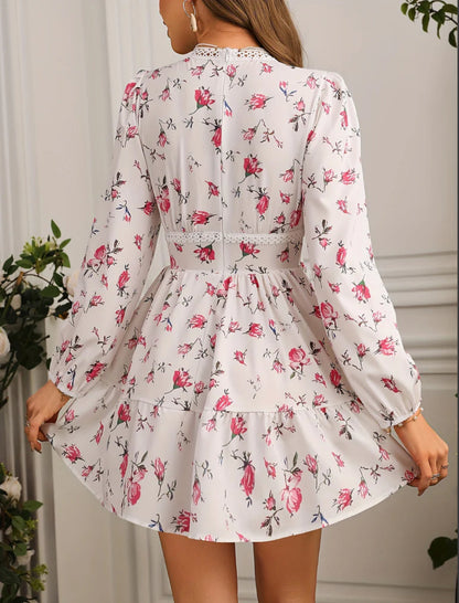 Pamela | Elegant Summer Dress with Ruffles and V-Neck