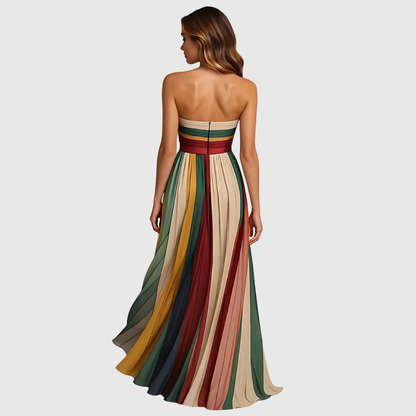 Lyra - Elegant Pleated Evening Dress