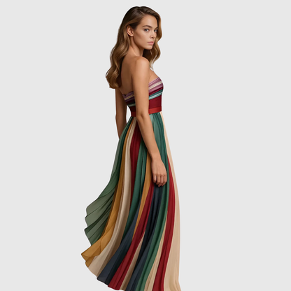 Lyra - Elegant Pleated Evening Dress