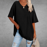 Nikita | Stylish Oversized V-Neck Shirt