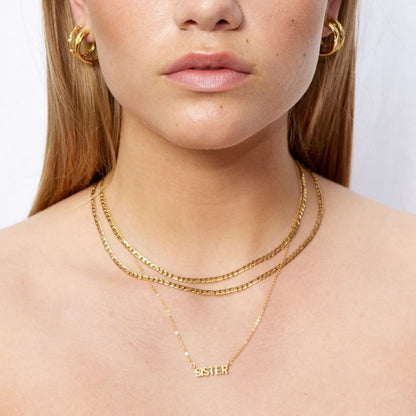 SISTER Halskæde 18K Guldbelagt