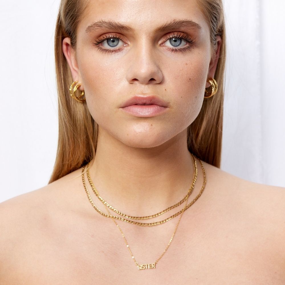SISTER Halskæde 18K Guldbelagt