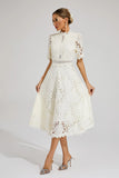Lexi | Elegant Lace Midi Dress for Women
