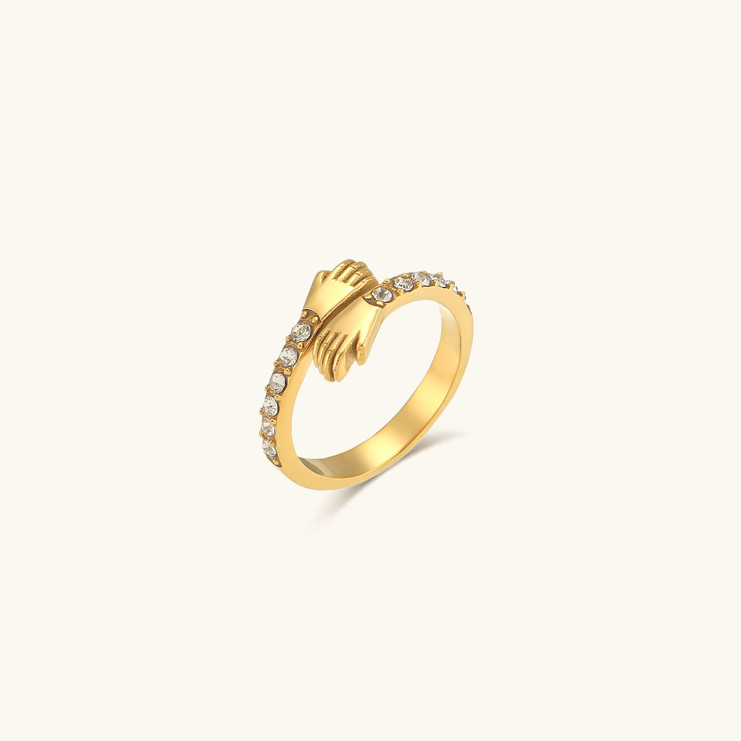 Olivijn gouden ring