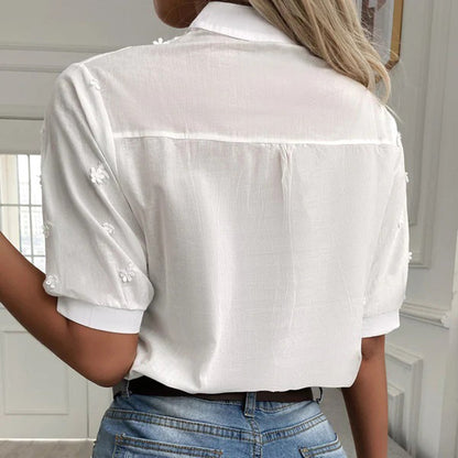 Charlotte - Lace Blouse Elegant Long Sleeve Women’s Top
