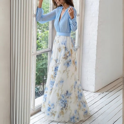 Rita | Elegant Floral Maxi Dress