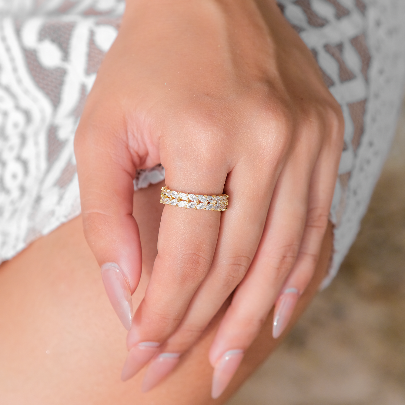 Ameriel gepatroneerde ring