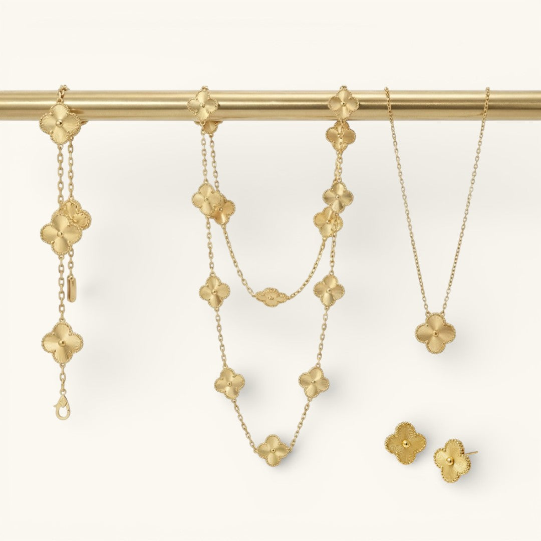 Clover set goud