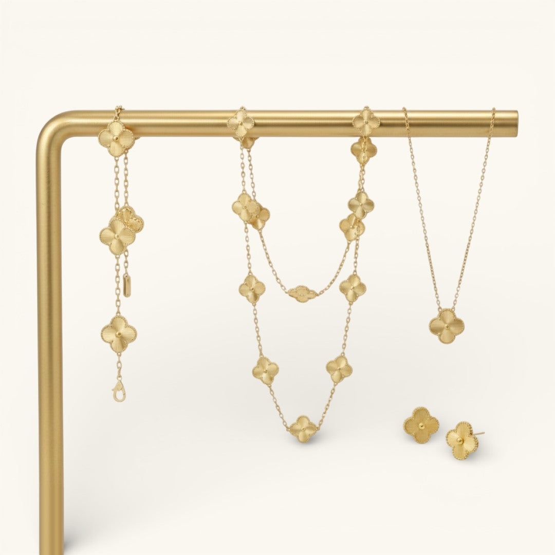 Clover set goud