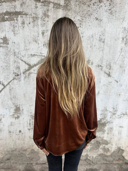 DAHLIA™ - Soft Velvet Shirt