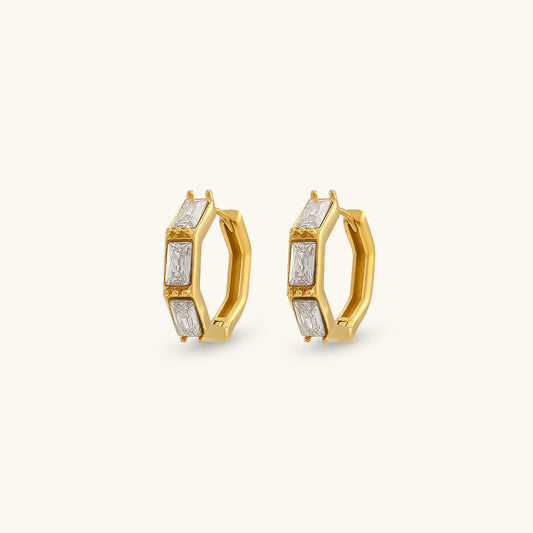 Fira diamanten oorbellen