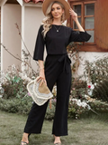 Kathleen | Women's Tie Waist Maxi Jumpsuit