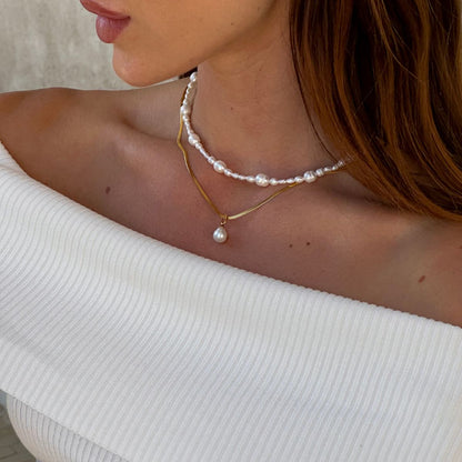 Flad Slangekæde 18K Guldbelagt 2mm