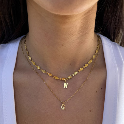 Classic Bogstav Halskæde 18K Guldbelagt