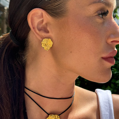 Wind Fold Øreringe 18K Guldbelagt