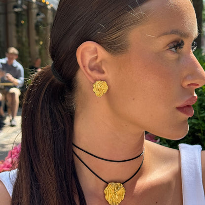 Wind Fold Øreringe 18K Guldbelagt