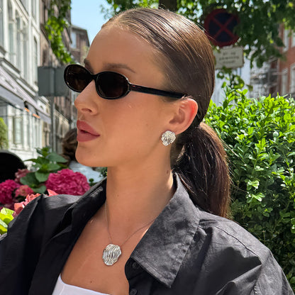 Wind Fold Øreringe Sølvfarvet