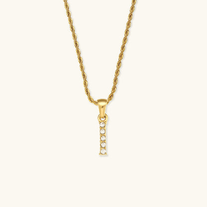 Elaria Letter Initial Diamanten Ketting