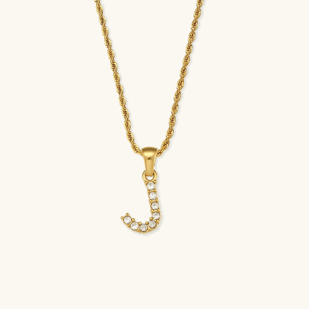 Elaria Letter Initial Diamanten Ketting
