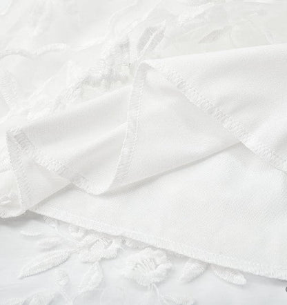 Naomi | Women's Elegant White Backless V-Neck Mini Summer Dress